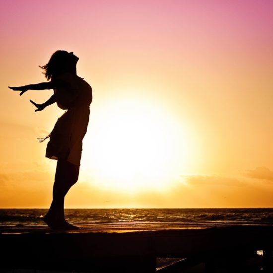 Lady in Beach Silhouette during Daytime Photography
